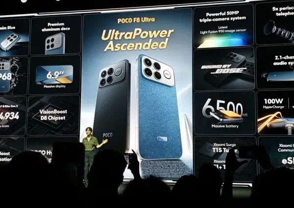 Poco F8 Ultra smartphone dengan desain premium dan layar besar