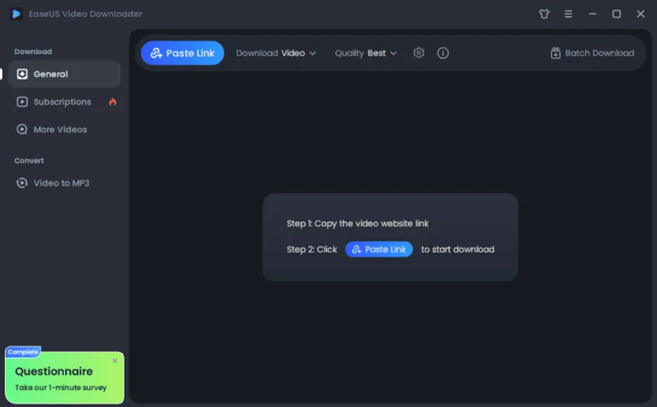 EaseUS Video Downloader adalah aplikasi pengunduh video YouTube mandiri yang tersedia untuk Windows dan Mac