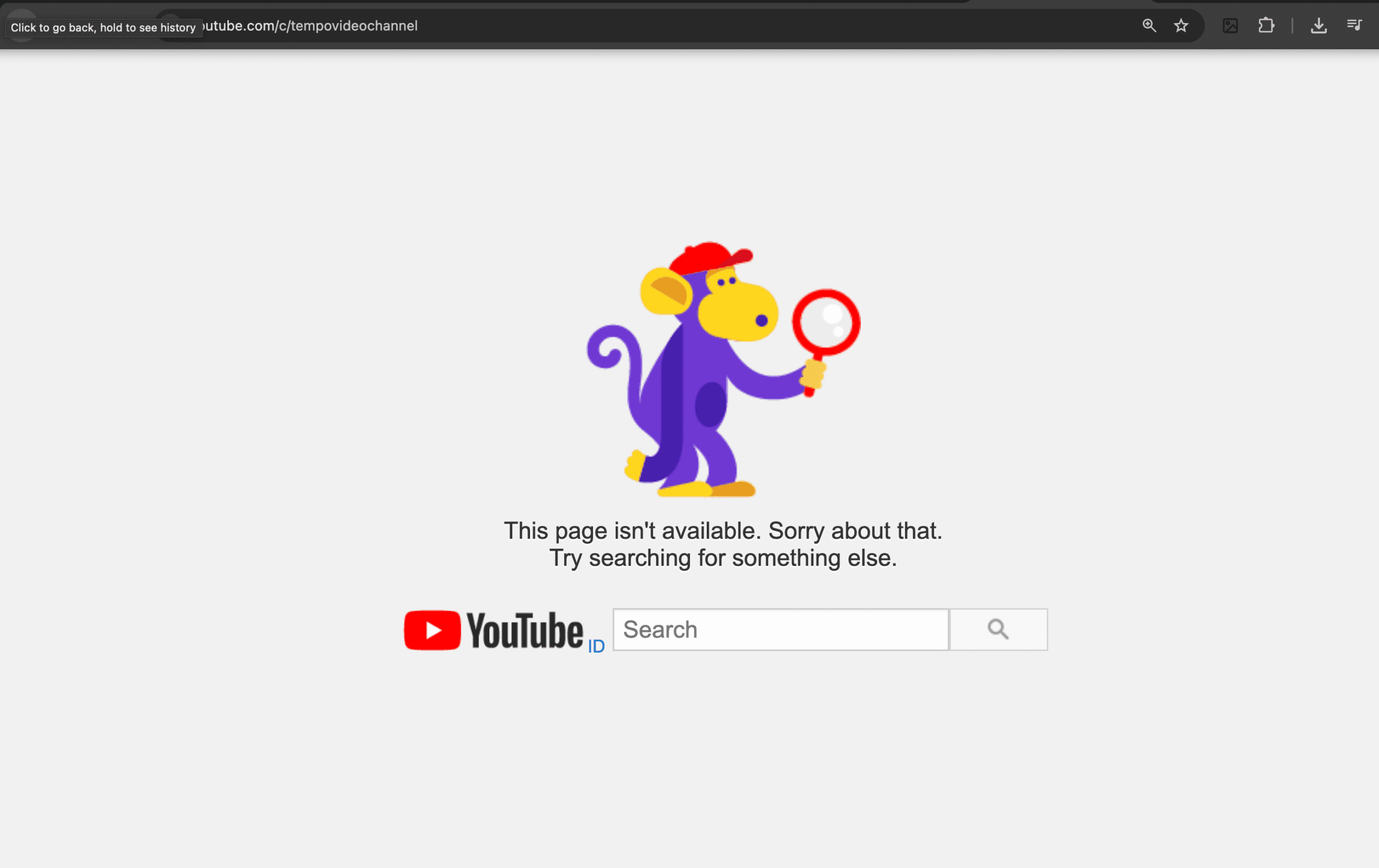 Akun YouTube Tempo Hilang, Diduga Dibajak untuk Siaran Bitcoin