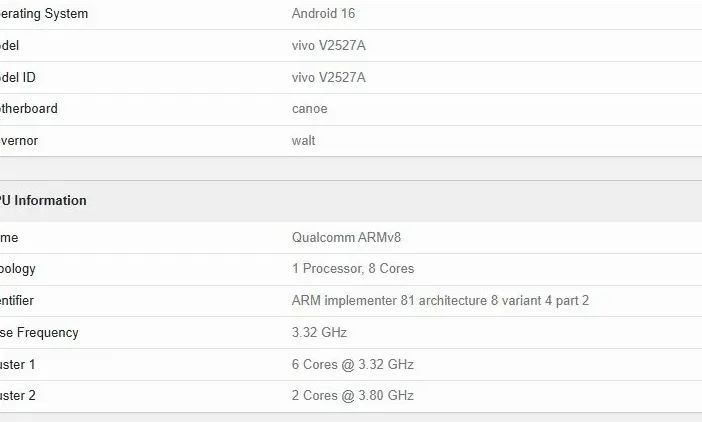 Vivo S50 Pro Mini Muncul di Geekbench, Ungkap Chipset dan GPU Misterius