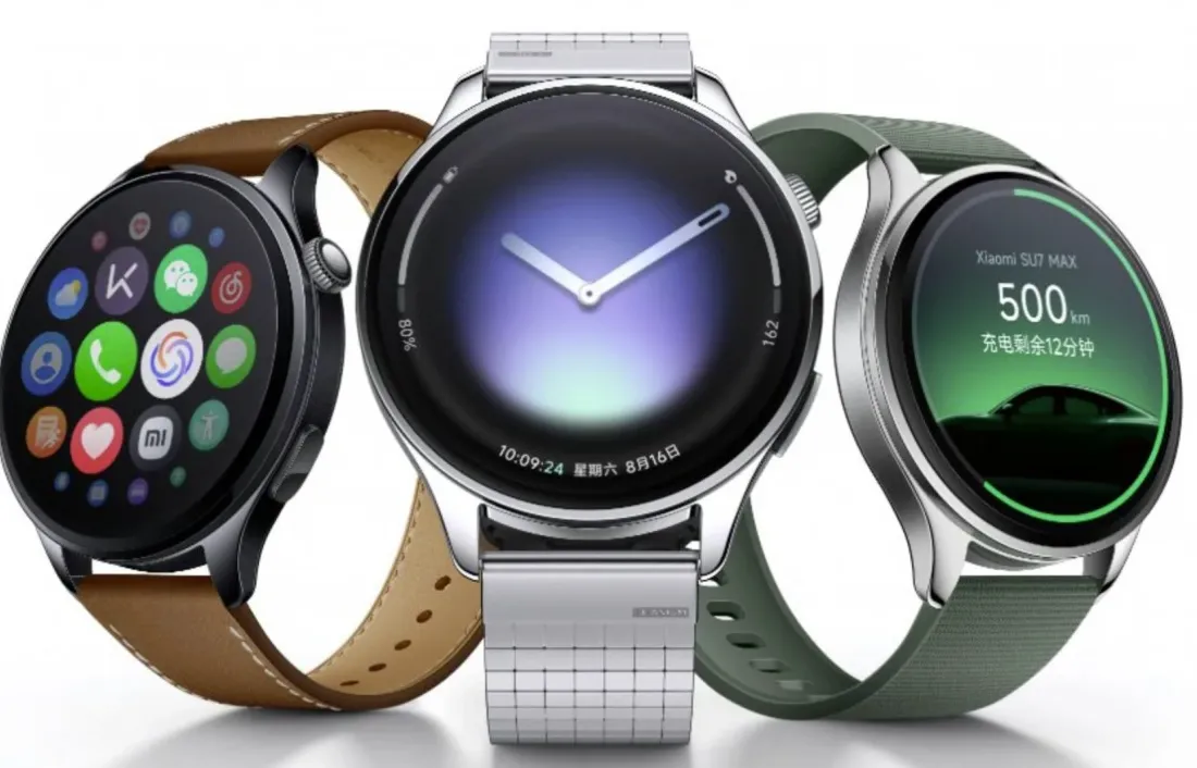 Pilihan strap Xiaomi Watch 5 termasuk karet, kulit, dan titanium cetak 3D
