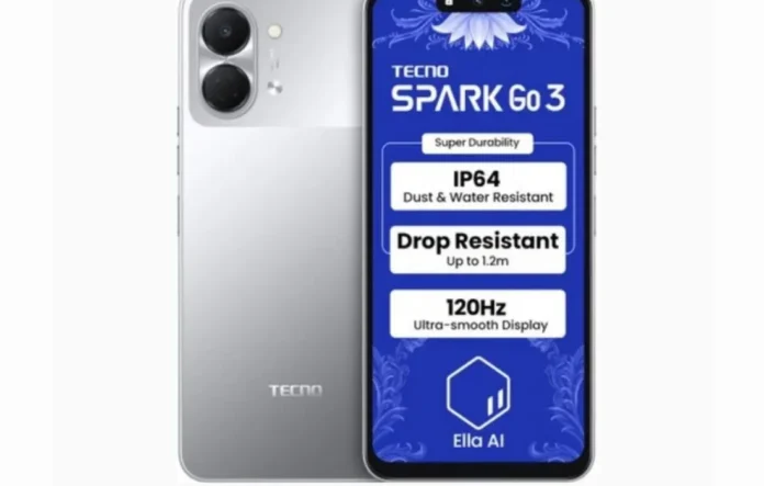 Tecno Spark Go 3 dengan layar 120Hz dan desain modern