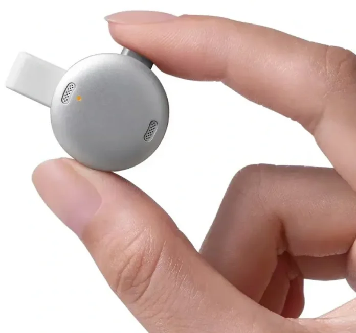 Ilustrasi konsep produk AI Recording Bean, hardware perekam mini kolaborasi Feishu dan Anker