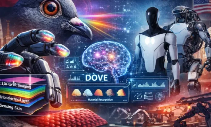 Ilustrasi sensor taktil robotik canggih SuperTac yang dikembangkan Universitas Tsinghua